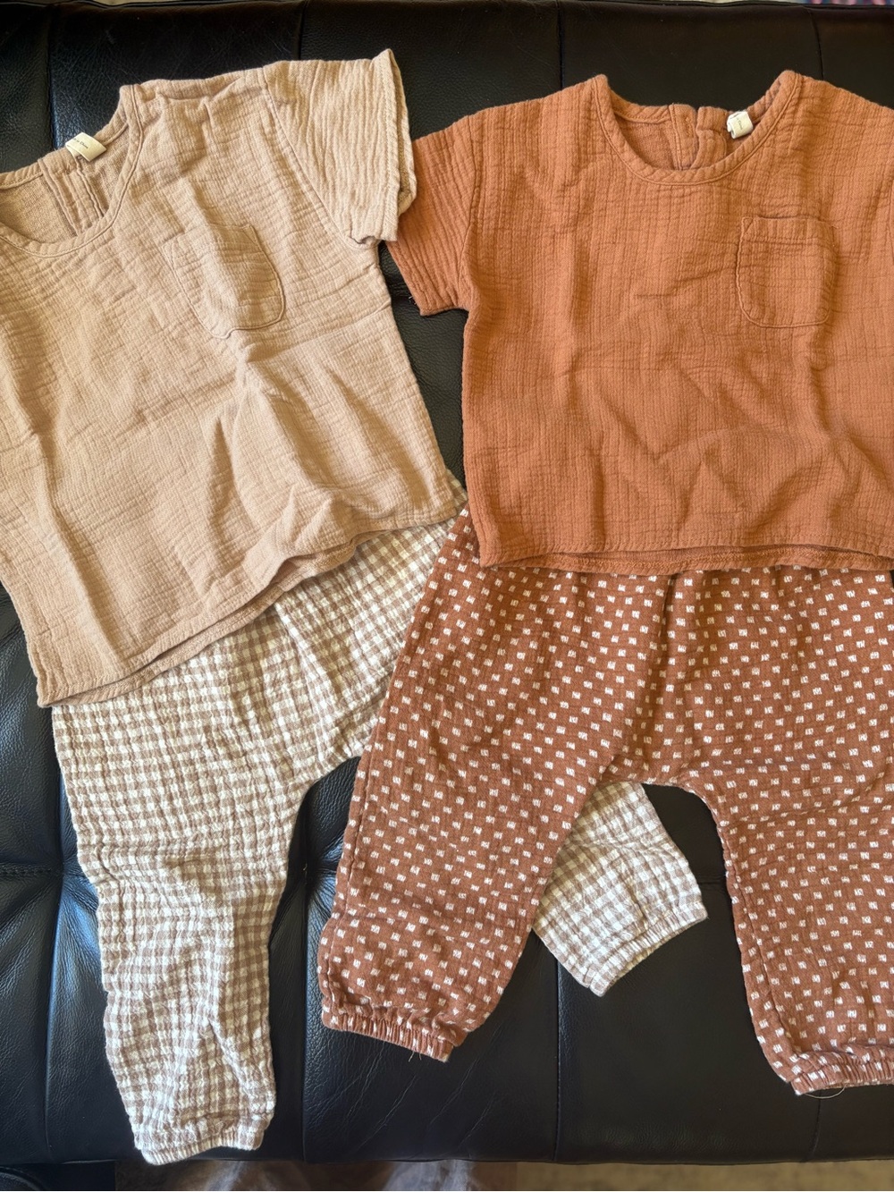 2 Quincy Mae sets. 100% organic cotton